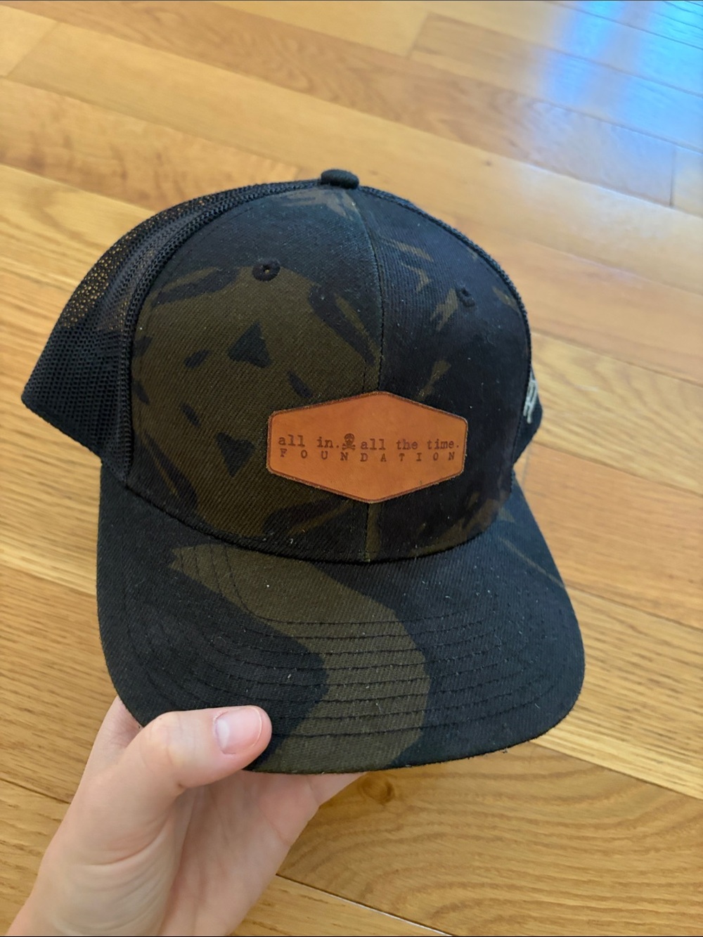 All In All The Time Foundation Men's Black & Olive Camo Trucker Hat